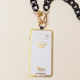 Hold The Phone Crossbody Chain | Black