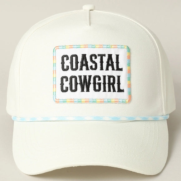 Coastal Cowgirl Trucker Cap | White