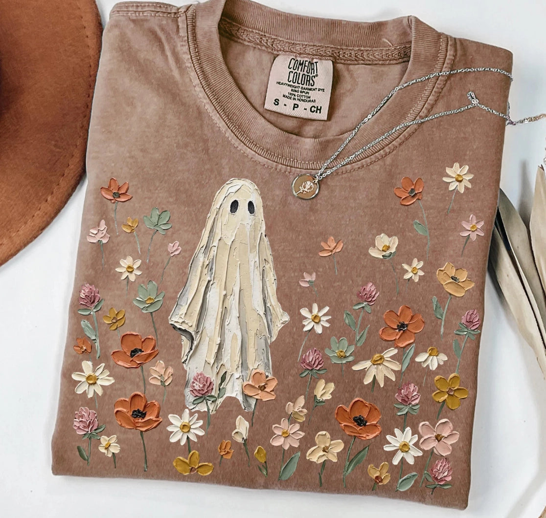 Wildflower Ghost Tee | Espresso