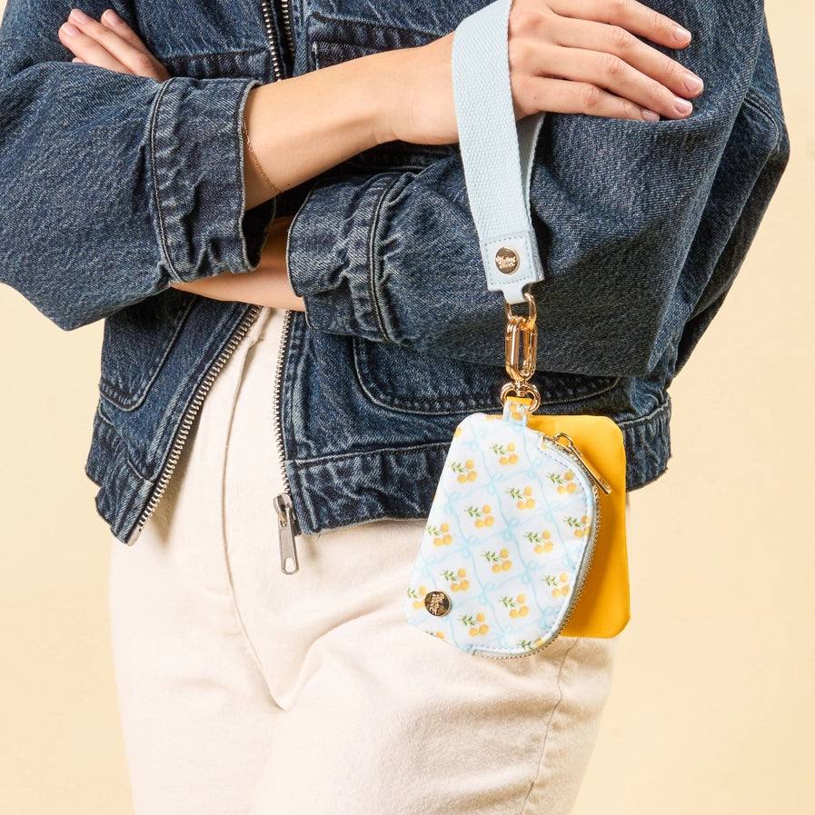 Dynamic Duo Wristlet Pouches | Marigold Blue