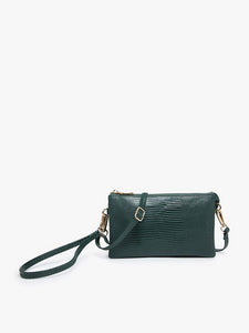 Riley Lizard Crossbody Bag | Emerald