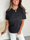 MAMA Puff Ink Tee | Black