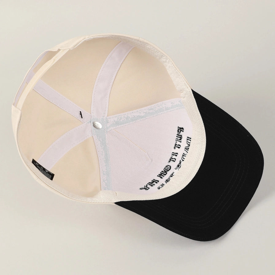 Put It On My Dad's Tab Trucker Cap | Black