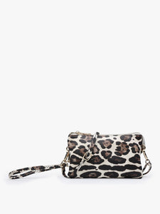 Riley Crossbody Bag | Leopard Grey