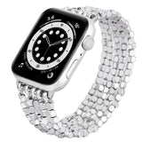 38/40MM Beaded Watch Band | Silver