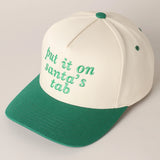 Put It On Santa's Tab Trucker Cap | Green