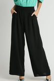 High Waist Trouser Pants | Black