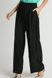 High Waist Trouser Pants | Black