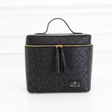 Hollis Train Case Set | Lux Black Leopard