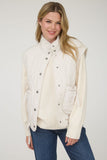 Tie Detail Quilted Puffer Vest | Champagne