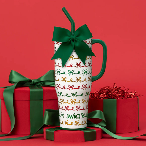 Swig 40oz Mega Mug | Christmas Bows