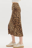 Leopard Midi Skirt | Camel