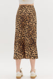 Leopard Midi Skirt | Camel