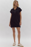 Zipper Detailed Dress | Black