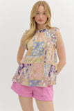 Boho Patchwork Sleeveless Top | Multi