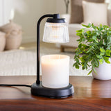 Fluted Glass Candle Warmer | Black