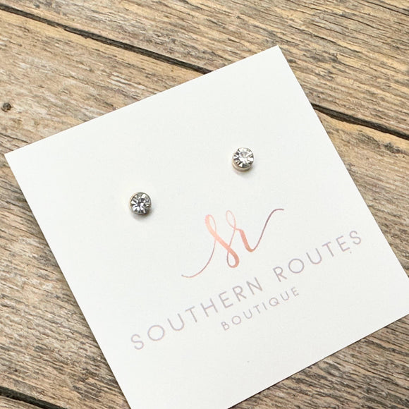 Crystal Stud Earrings