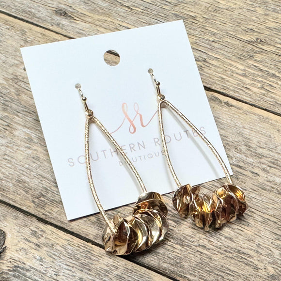 Funfetti Metal Earrings | Gold