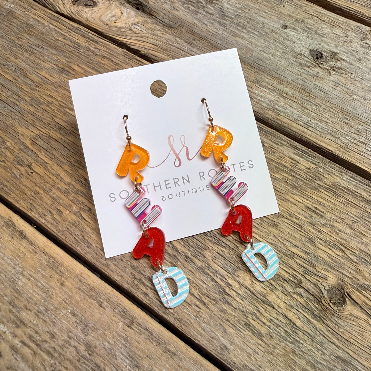Read Acrylic Earrings | Multi