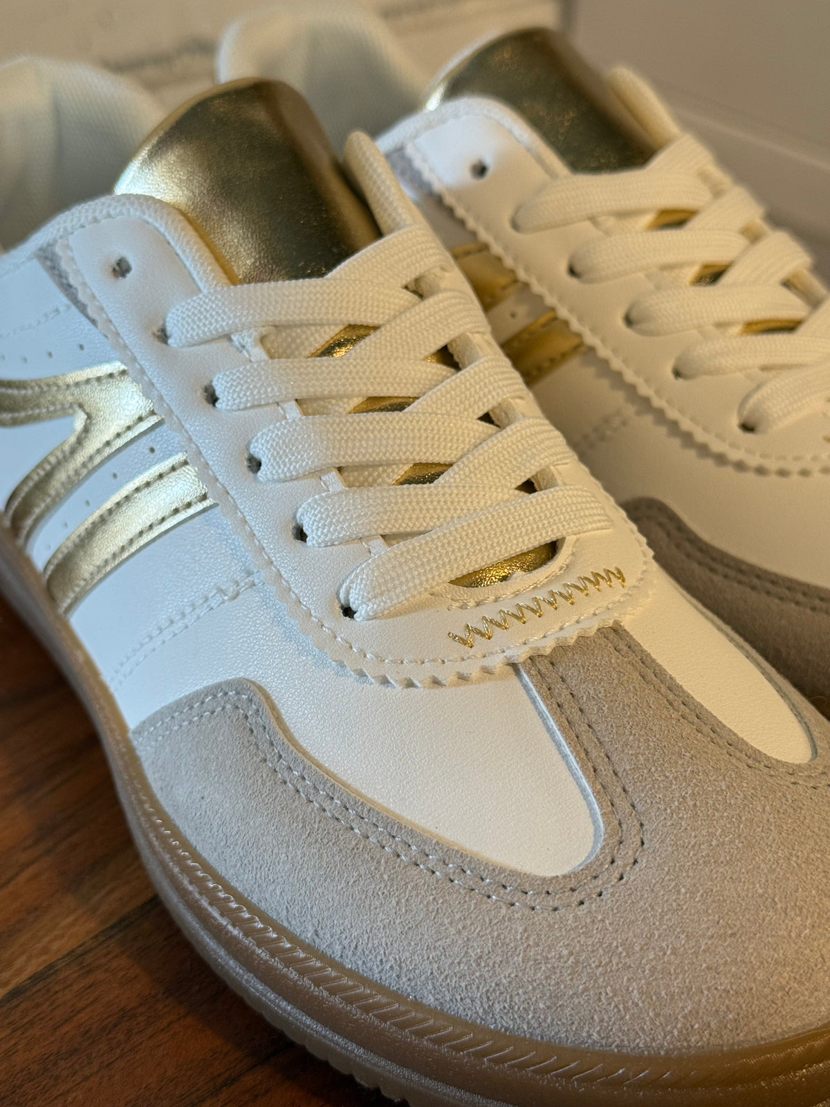 Stripe Lifestyle Sneaker | Gold