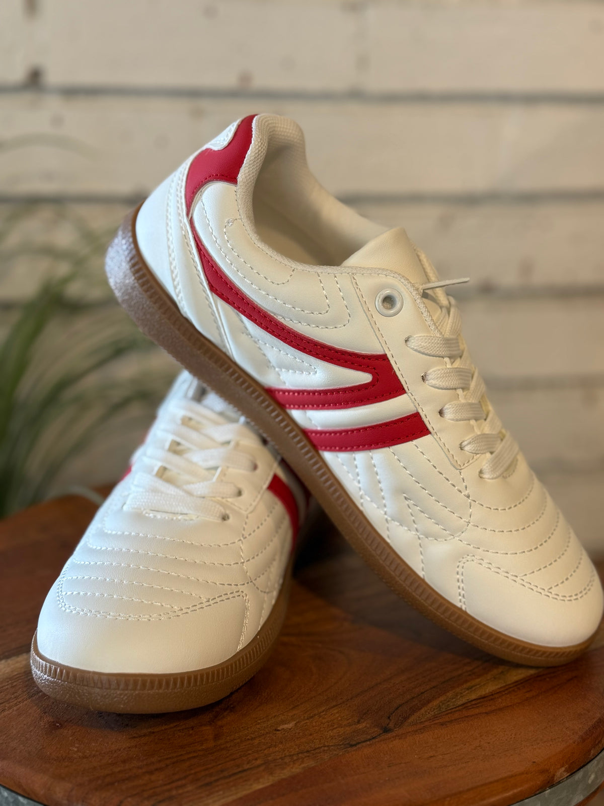 Stripe Lifestyle Sneaker | Red