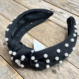 Pearl Knot Headband | Black