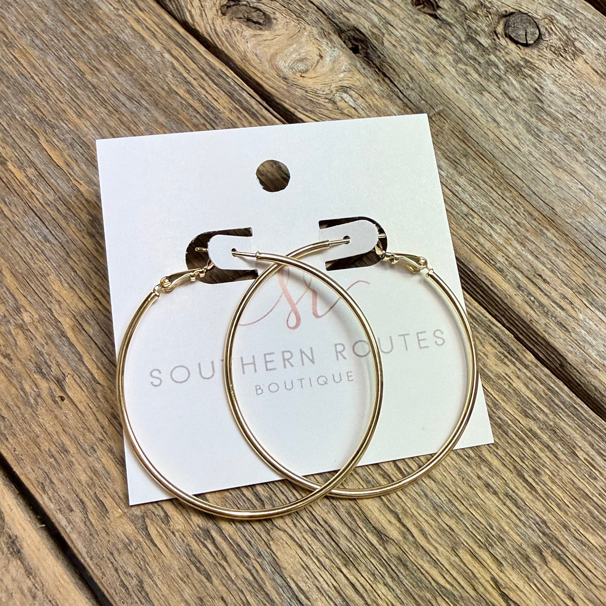 Simple Hoop Earrings | Gold