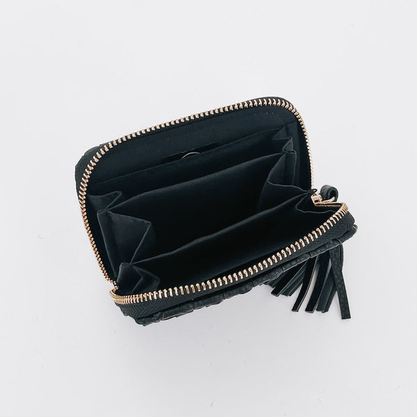 Wynona Woven Wallet | Black
