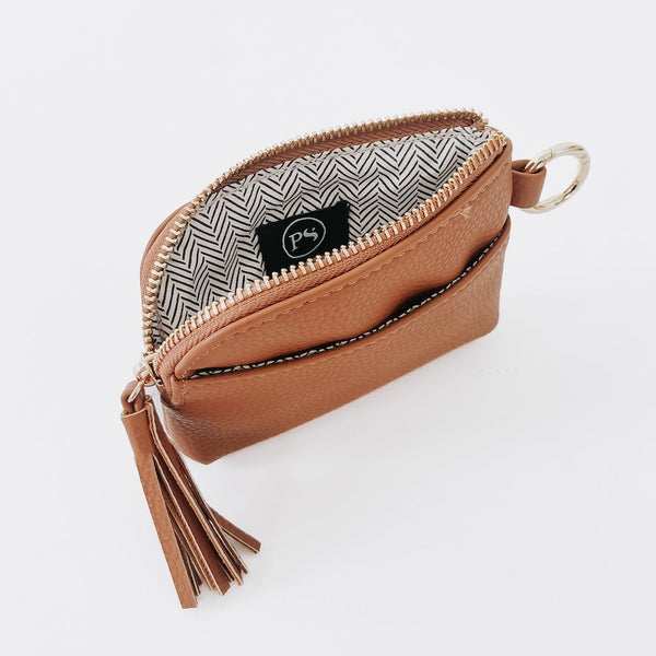 Paris Card Wallet | Pebble Brown