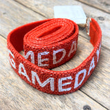 Game Day Beaded Purse Strap | Red