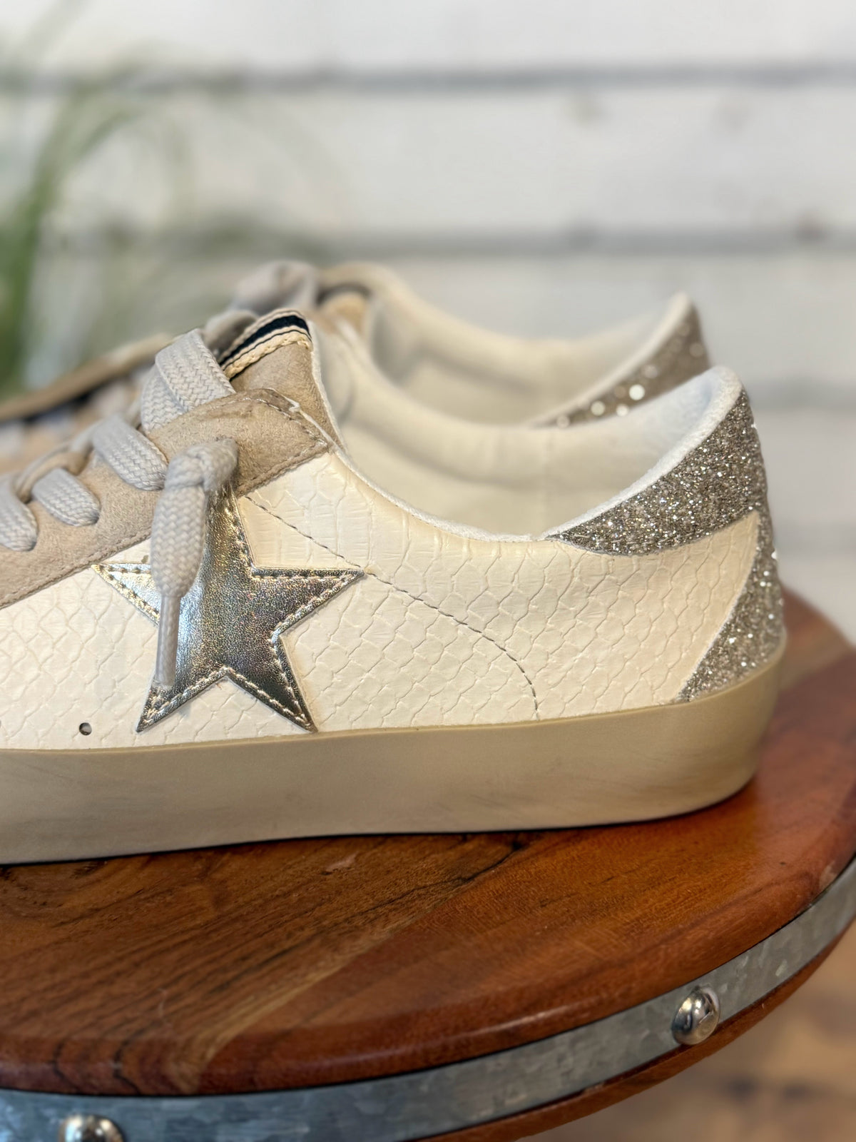 Shu Shop Paula Sneaker | Bone Snake