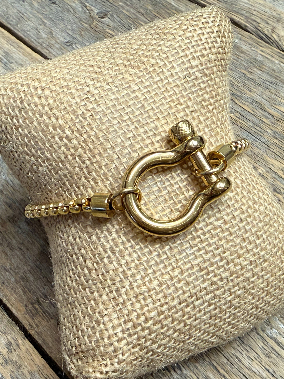 Gold Horse Bit Bracelet | 18k Gold-Plated