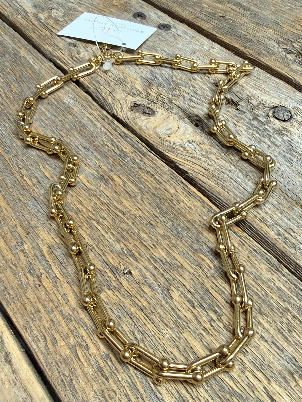 Chain Link Necklace | 18k Gold-Plated