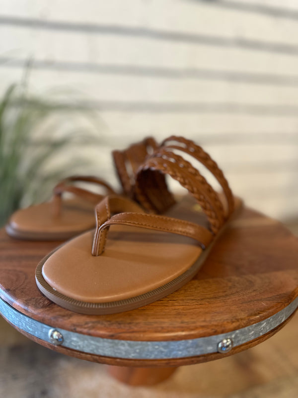 The Garrick Sandal | Cognac