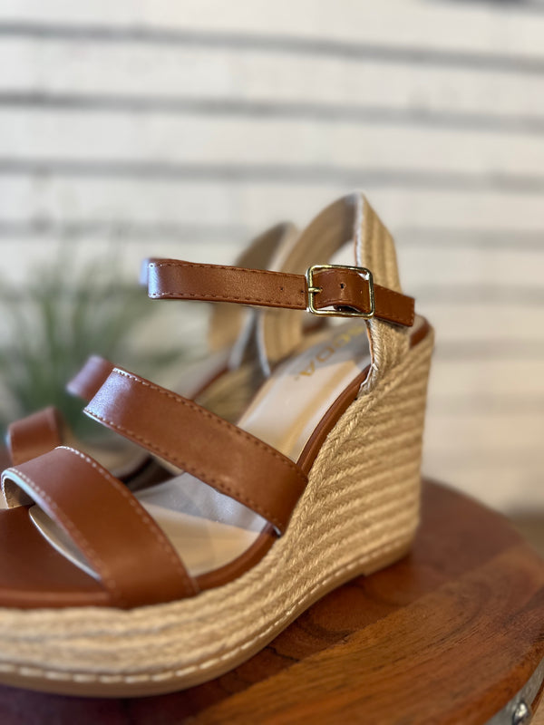 The Lavina Espadrille Wedge | Tan