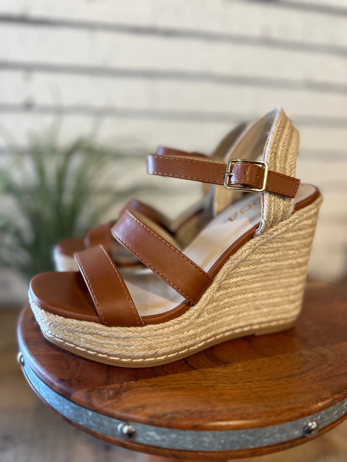 The Lavina Espadrille Wedge | Tan