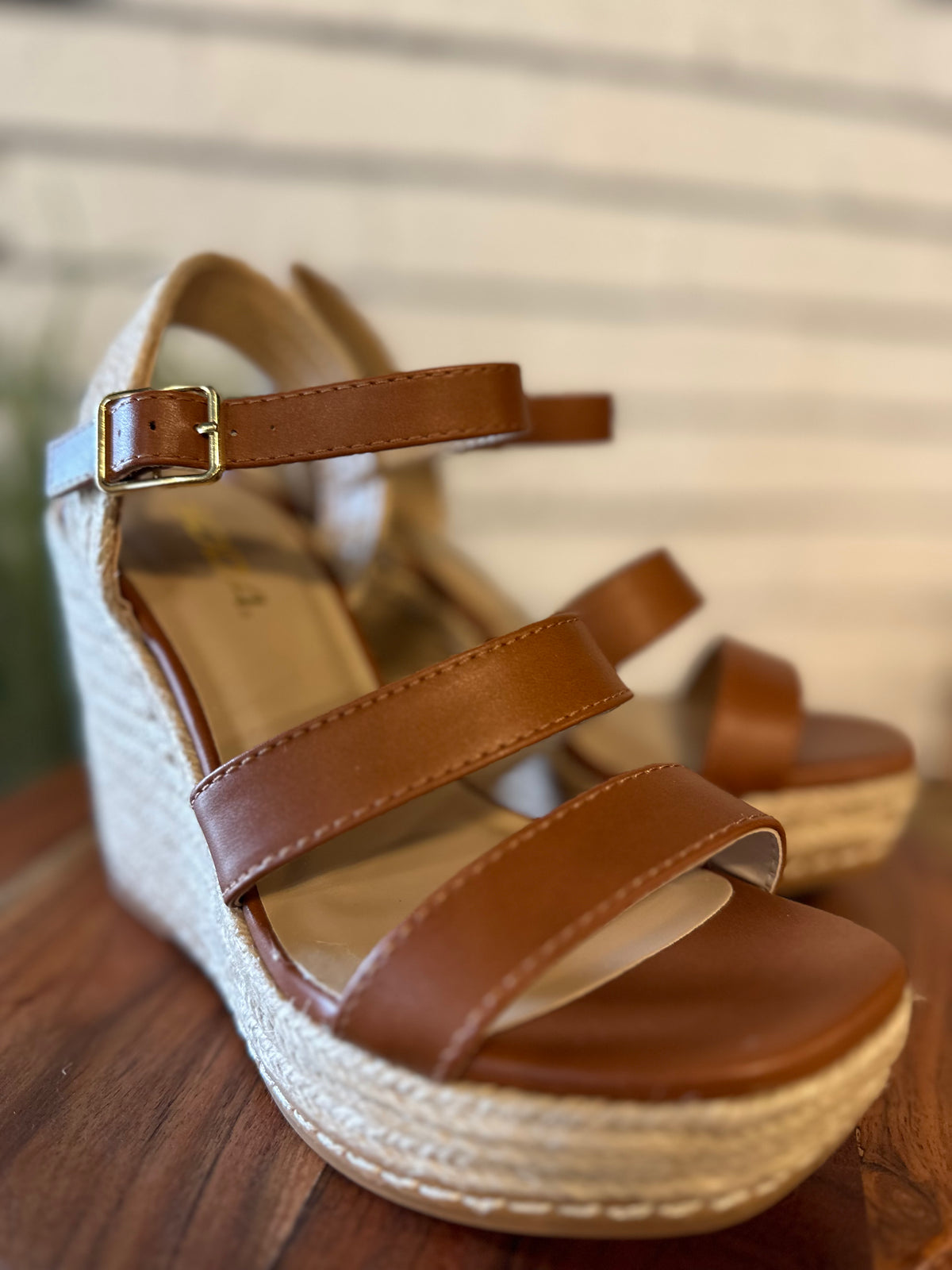 The Lavina Espadrille Wedge | Tan