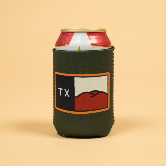 Hill Country Flag Neoprene Can Sleeve | Pine