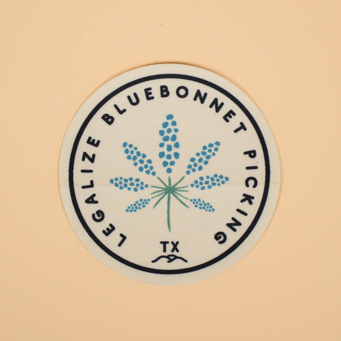 Legalize Bluebonnet Picking Sticker