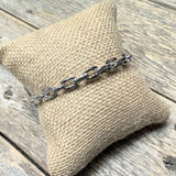 Chain Link Cuff Bracelet | Silver