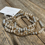 Stretch Bracelet Set | Grey