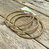 Twisted Bangle Bracelet Set | Gold