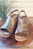 The Liberty Wedge | Taupe Leopard