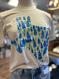 Texas Bluebonnets Tee | Heather Oat