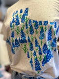 Texas Bluebonnets Tee | Heather Oat