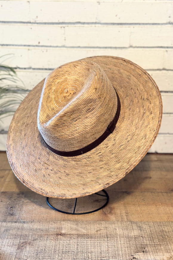 Handmade Palm Leaf Rancher Hat | Brown