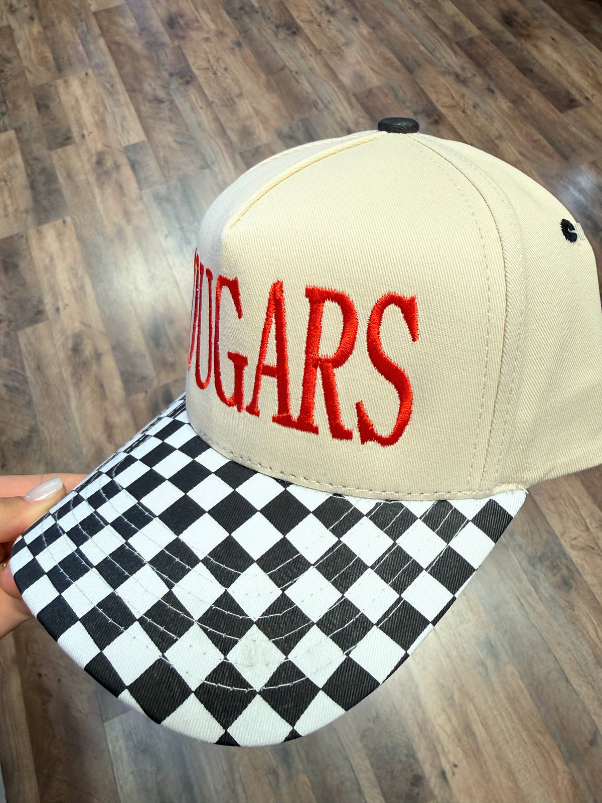 Cougars Checker Trucker Cap | Black