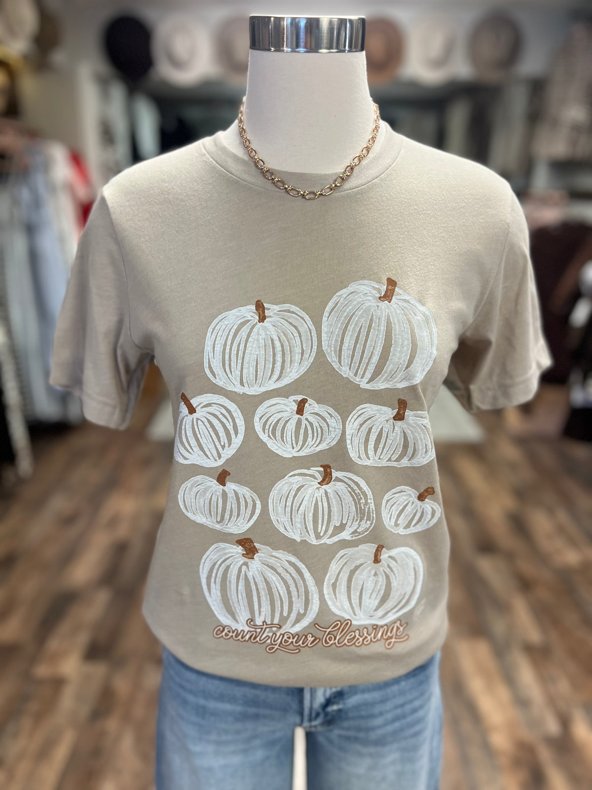 Count Your Blessings Tee | Sand