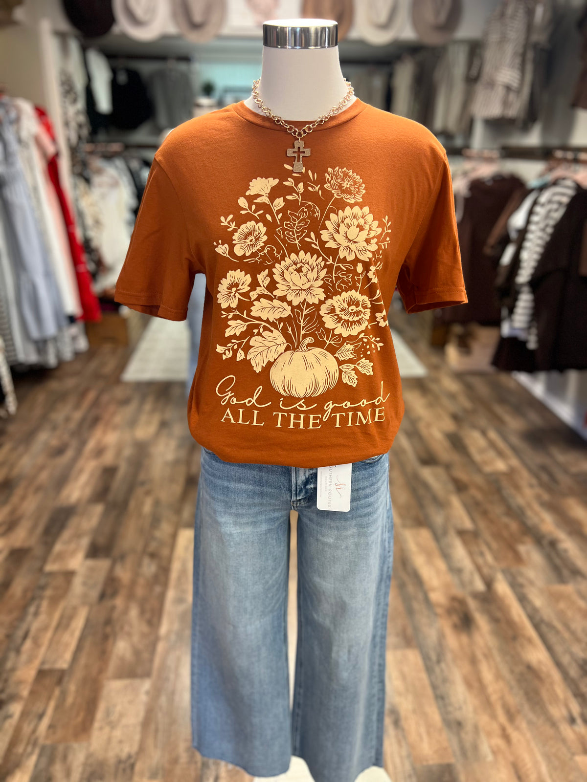 God Is Good All The Time Tee | Rust