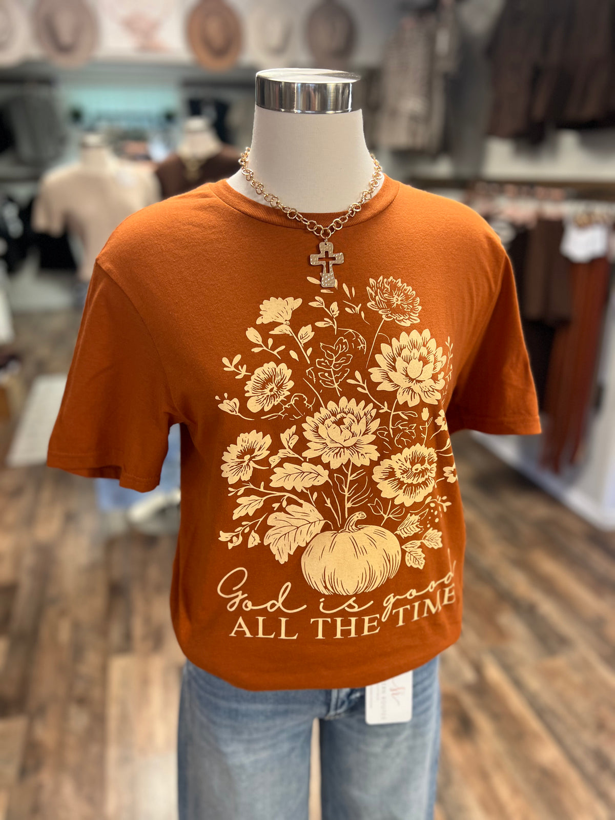 God Is Good All The Time Tee | Rust